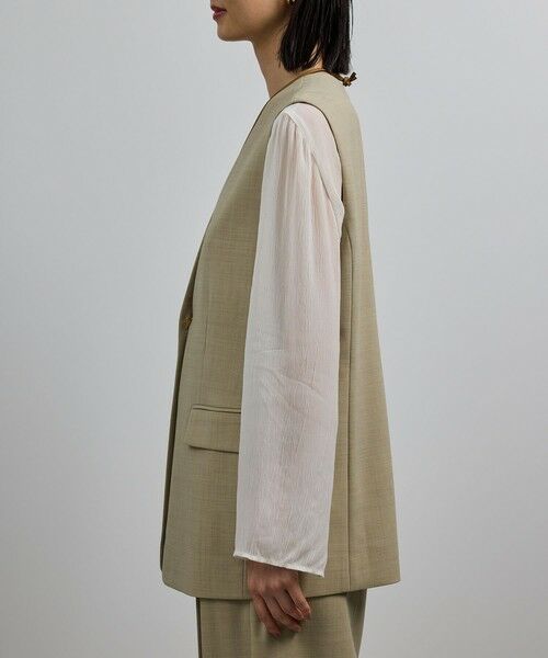 ROPE' / ロペ ベスト | 【洗える】ウール混ツイル ジレベスト/セットアップ対応【WEB・一部店舗限定】 | 詳細9