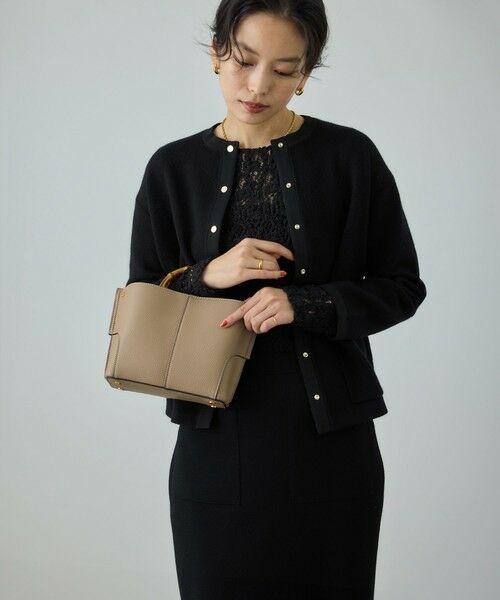 ROPE' / ロペ カーディガン・ボレロ | 接結ウールバイカラーニットカーディガン/イージーケア | 詳細4