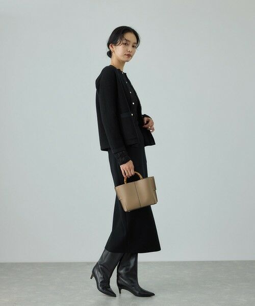 ROPE' / ロペ カーディガン・ボレロ | 接結ウールバイカラーニットカーディガン/イージーケア | 詳細6