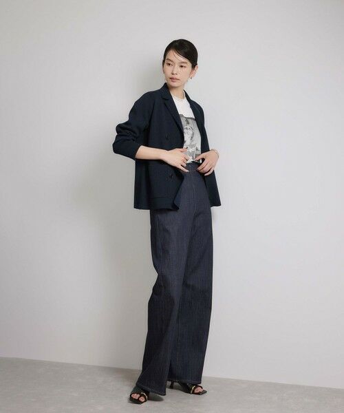 ROPE' / ロペ テーラードジャケット | ミラノリブ ニットダブルジャケット/イージーケア | 詳細11