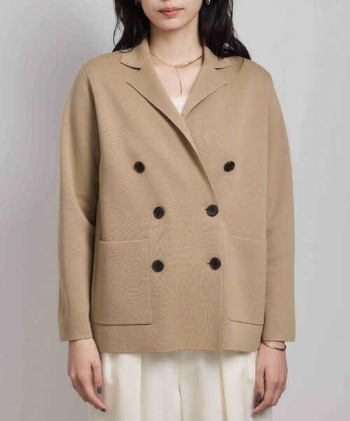 ROPE' / ロペ テーラードジャケット | ミラノリブ ニットダブルジャケット/イージーケア | 詳細13