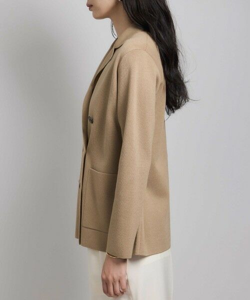 ROPE' / ロペ テーラードジャケット | ミラノリブ ニットダブルジャケット/イージーケア | 詳細14