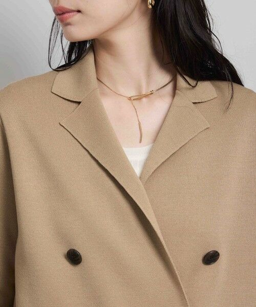 ROPE' / ロペ テーラードジャケット | ミラノリブ ニットダブルジャケット/イージーケア | 詳細16