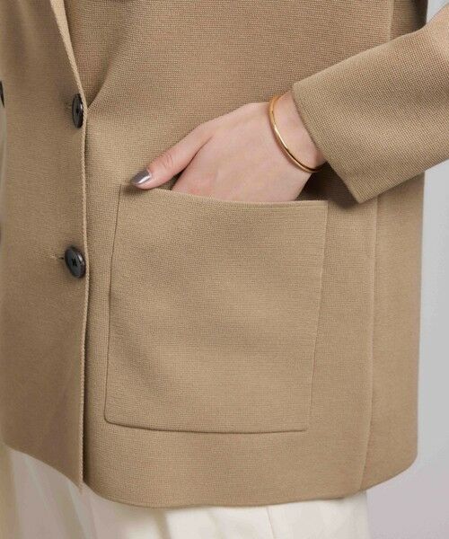 ROPE' / ロペ テーラードジャケット | ミラノリブ ニットダブルジャケット/イージーケア | 詳細18