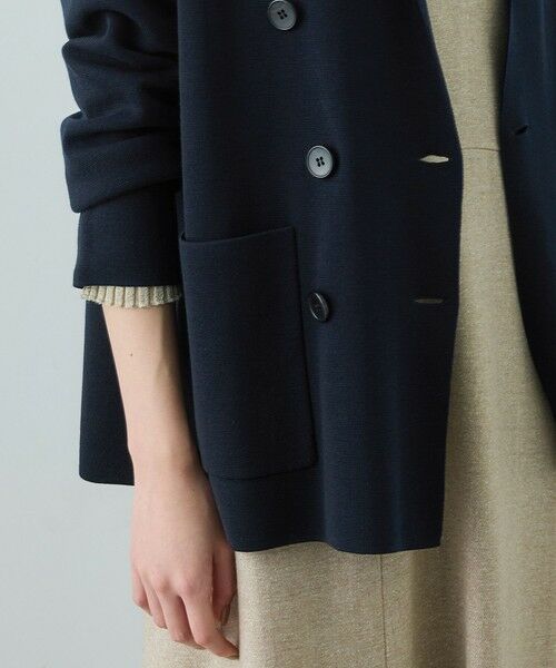 ROPE' / ロペ テーラードジャケット | ミラノリブ ニットダブルジャケット/イージーケア | 詳細2