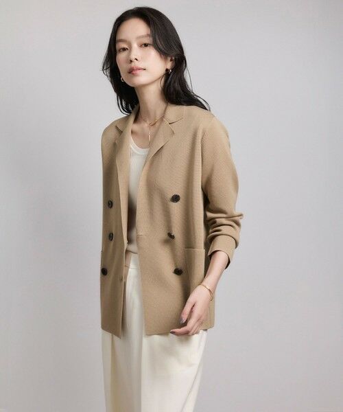 ROPE' / ロペ テーラードジャケット | ミラノリブ ニットダブルジャケット/イージーケア | 詳細23