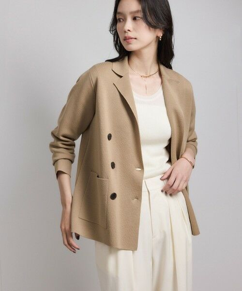 ROPE' / ロペ テーラードジャケット | ミラノリブ ニットダブルジャケット/イージーケア | 詳細24