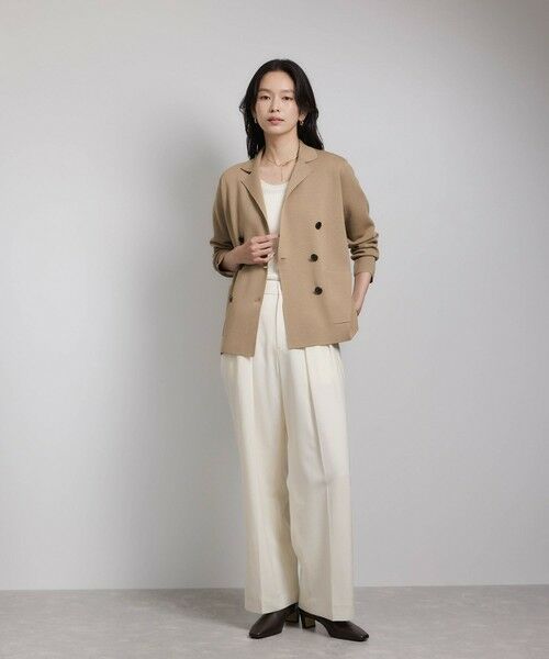 ROPE' / ロペ テーラードジャケット | ミラノリブ ニットダブルジャケット/イージーケア | 詳細25