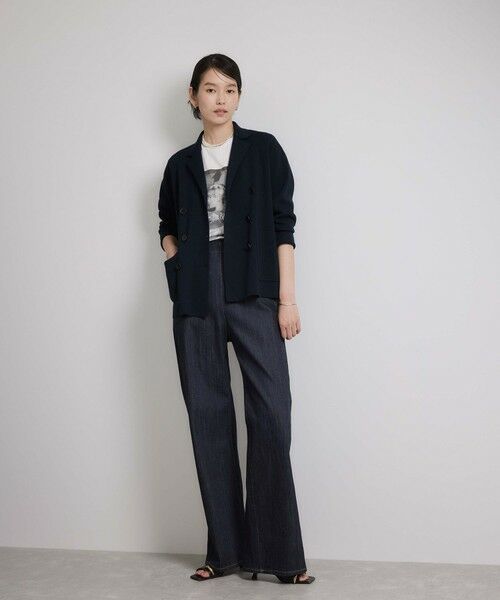 ROPE' / ロペ テーラードジャケット | ミラノリブ ニットダブルジャケット/イージーケア | 詳細29