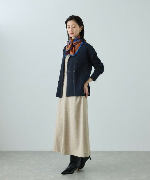 ROPE' / ロペ テーラードジャケット | ミラノリブ ニットダブルジャケット/イージーケア | 詳細3