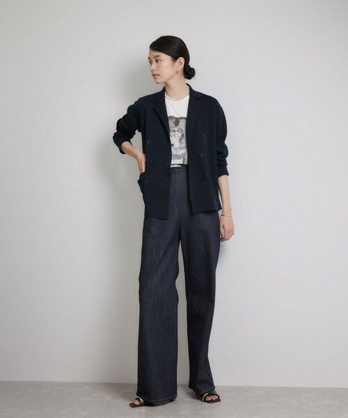 ROPE' / ロペ テーラードジャケット | ミラノリブ ニットダブルジャケット/イージーケア | 詳細30