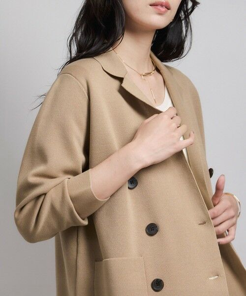 ROPE' / ロペ テーラードジャケット | ミラノリブ ニットダブルジャケット/イージーケア | 詳細8