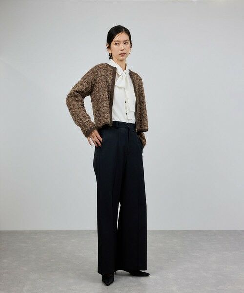 ROPE' / ロペ ブルゾン | ツイードZIPノーカラーカーディガン/イージーケア | 詳細11