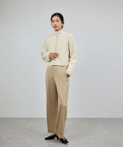 ROPE' / ロペ ブルゾン | ツイードZIPノーカラーカーディガン/イージーケア | 詳細24