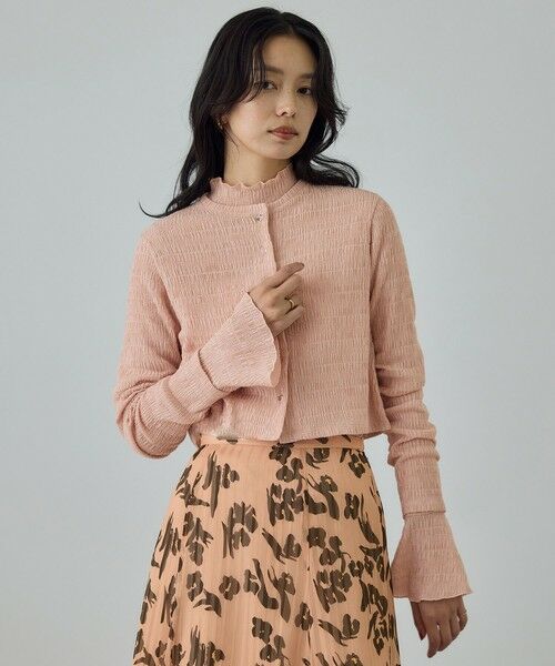 ROPE' / ロペ カーディガン・ボレロ | ボタニカルダイコンパクトカーディガン/イージーケア・アンサンブル対応 | 詳細10