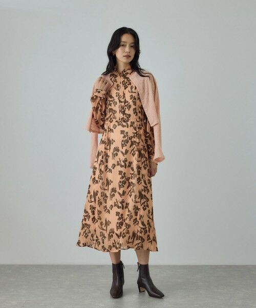 ROPE' / ロペ カーディガン・ボレロ | ボタニカルダイコンパクトカーディガン/イージーケア・アンサンブル対応 | 詳細14