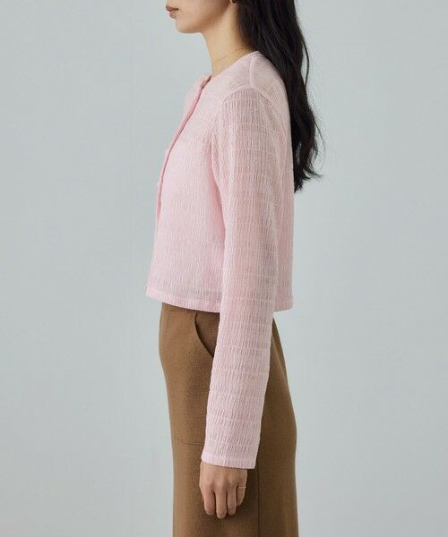 ROPE' / ロペ カーディガン・ボレロ | ボタニカルダイコンパクトカーディガン/イージーケア・アンサンブル対応 | 詳細18