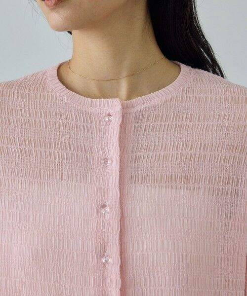 ROPE' / ロペ カーディガン・ボレロ | ボタニカルダイコンパクトカーディガン/イージーケア・アンサンブル対応 | 詳細20