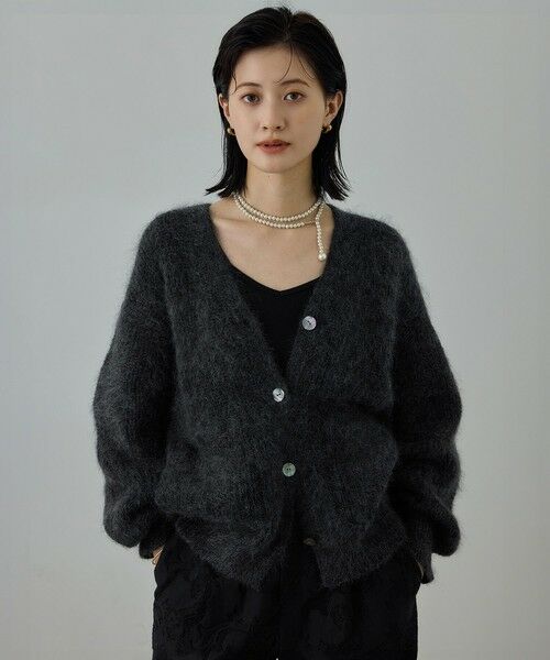 ROPE' / ロペ カーディガン・ボレロ | スーパーキッドモヘヤVネックカーディガン/イージーケア | 詳細10