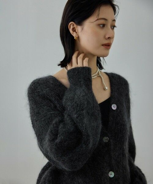 ROPE' / ロペ カーディガン・ボレロ | スーパーキッドモヘヤVネックカーディガン/イージーケア | 詳細13