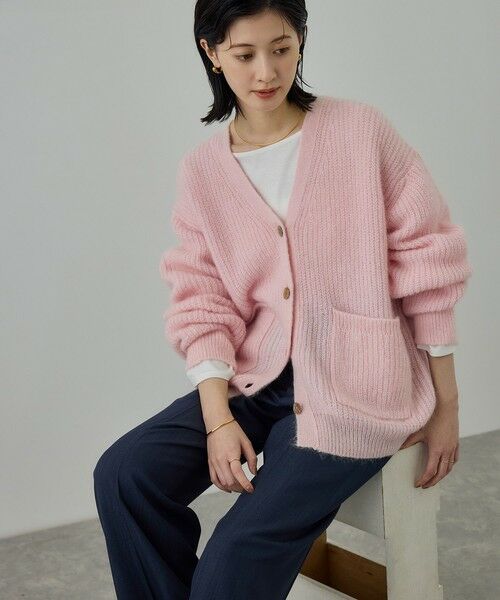 ROPE' / ロペ カーディガン・ボレロ | スーパーキッドモヘヤVネックカーディガン/イージーケア | 詳細16