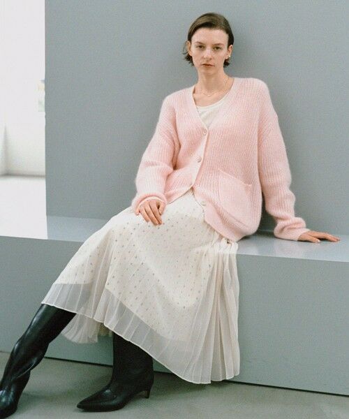 ROPE' / ロペ カーディガン・ボレロ | スーパーキッドモヘヤVネックカーディガン/イージーケア | 詳細2