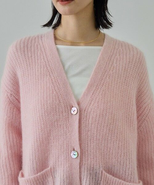 ROPE' / ロペ カーディガン・ボレロ | スーパーキッドモヘヤVネックカーディガン/イージーケア | 詳細20
