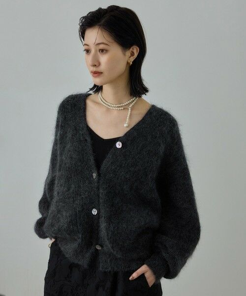 ROPE' / ロペ カーディガン・ボレロ | スーパーキッドモヘヤVネックカーディガン/イージーケア | 詳細7
