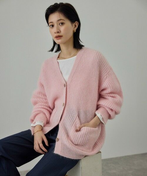 ROPE' / ロペ カーディガン・ボレロ | スーパーキッドモヘヤVネックカーディガン/イージーケア | 詳細27