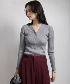 ROPE' / ロペ カーディガン・ボレロ | ハイゲージワイドリブニットカーディガン