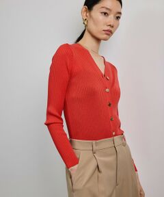 ROPE' / ロペ カーディガン・ボレロ | ハイゲージワイドリブニットカーディガン