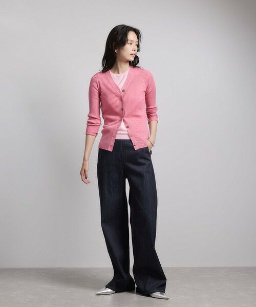 ROPE' / ロペ カーディガン・ボレロ | ハイゲージワイドリブニットカーディガン | 詳細1