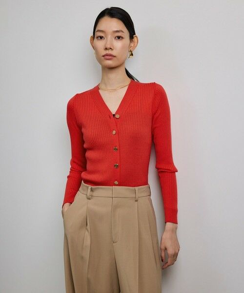 ROPE' / ロペ カーディガン・ボレロ | ハイゲージワイドリブニットカーディガン | 詳細11