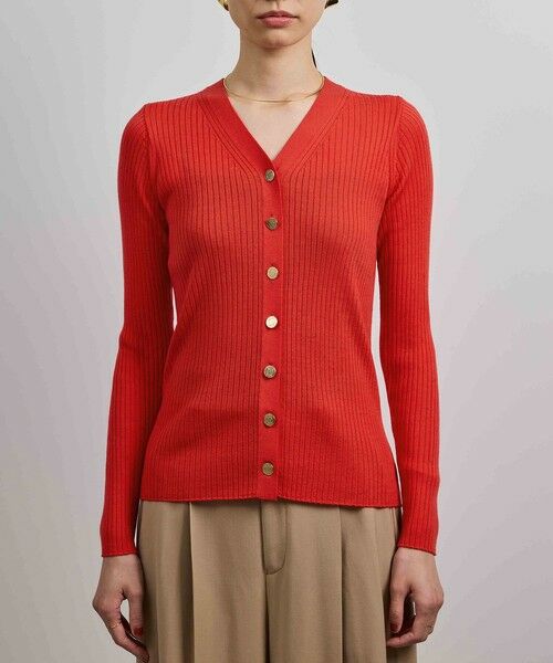 ROPE' / ロペ カーディガン・ボレロ | ハイゲージワイドリブニットカーディガン | 詳細12