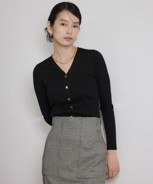 ROPE' / ロペ カーディガン・ボレロ | ハイゲージワイドリブニットカーディガン | 詳細23
