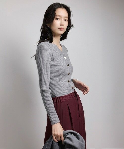 ROPE' / ロペ カーディガン・ボレロ | ハイゲージワイドリブニットカーディガン | 詳細8