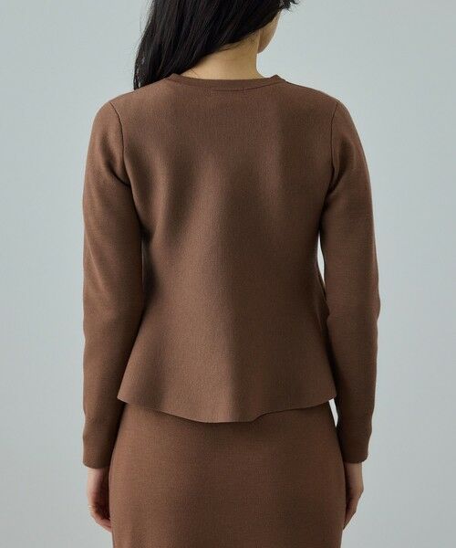 ROPE' / ロペ ニット・セーター | ウール混ニットペプラムカーディガン/イージーケア・セットアップ対応 | 詳細16