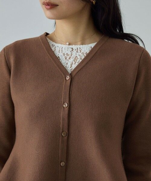 ROPE' / ロペ ニット・セーター | ウール混ニットペプラムカーディガン/イージーケア・セットアップ対応 | 詳細17