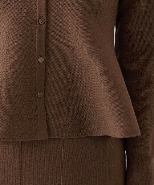 ROPE' / ロペ ニット・セーター | ウール混ニットペプラムカーディガン/イージーケア・セットアップ対応 | 詳細19