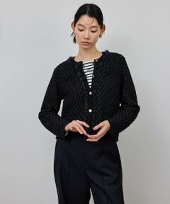 ROPE' / ロペ カーディガン・ボレロ | ニットフリンジジャケット