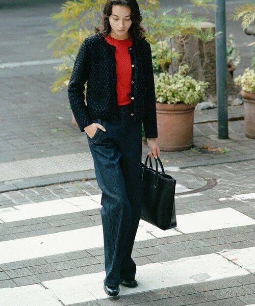 ROPE' / ロペ カーディガン・ボレロ | ニットフリンジジャケット | 詳細1