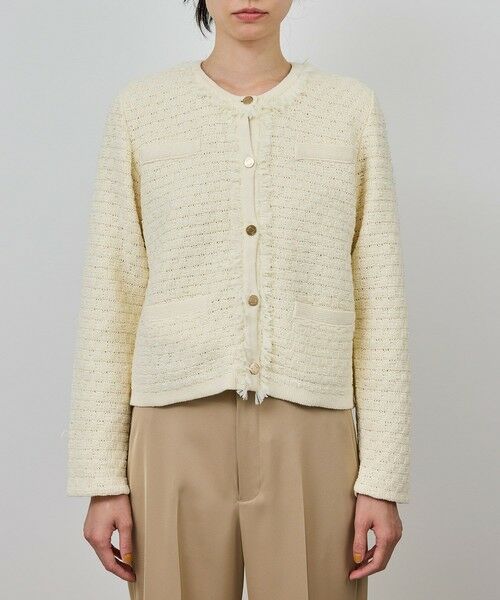 ROPE' / ロペ カーディガン・ボレロ | ニットフリンジジャケット | 詳細10