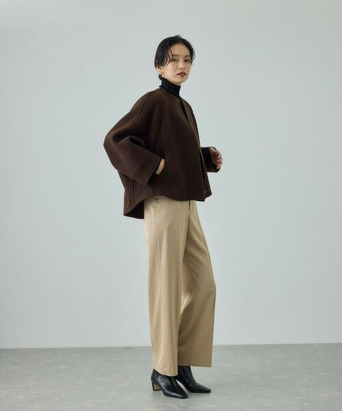 ROPE' / ロペ その他アウター | 圧縮ウールコクーンショート丈コート/Bellandi(ベランディ) | 詳細10