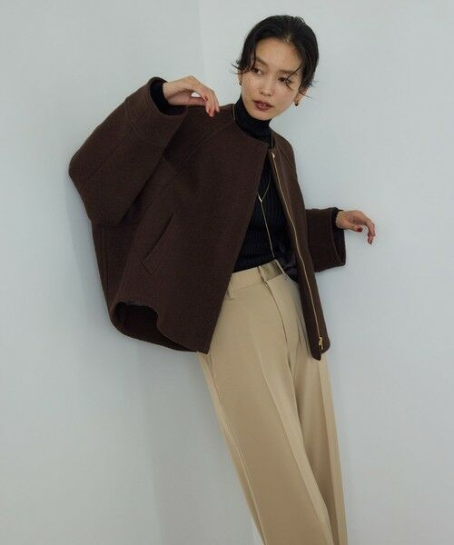 ROPE' / ロペ その他アウター | 圧縮ウールコクーンショート丈コート/Bellandi(ベランディ) | 詳細13