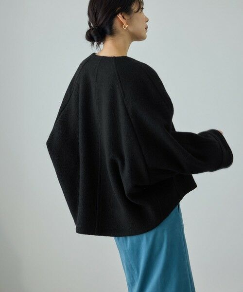 ROPE' / ロペ その他アウター | 圧縮ウールコクーンショート丈コート/Bellandi(ベランディ) | 詳細3