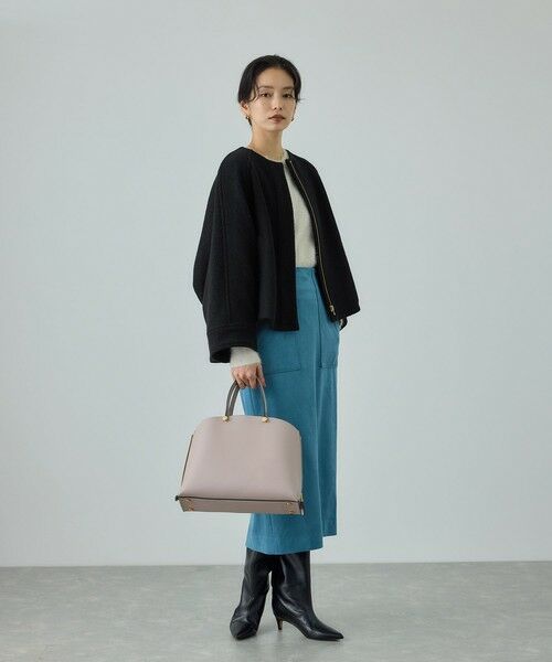 ROPE' / ロペ その他アウター | 圧縮ウールコクーンショート丈コート/Bellandi(ベランディ) | 詳細4