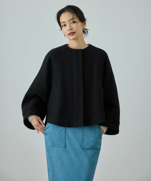 ROPE' / ロペ その他アウター | 圧縮ウールコクーンショート丈コート/Bellandi(ベランディ) | 詳細7