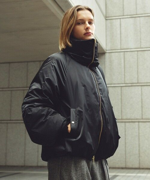 ROPE' / ロペ ダウンジャケット・ベスト | ハイネックジップショート丈ダウンコート/イージーケア・撥水 | 詳細1