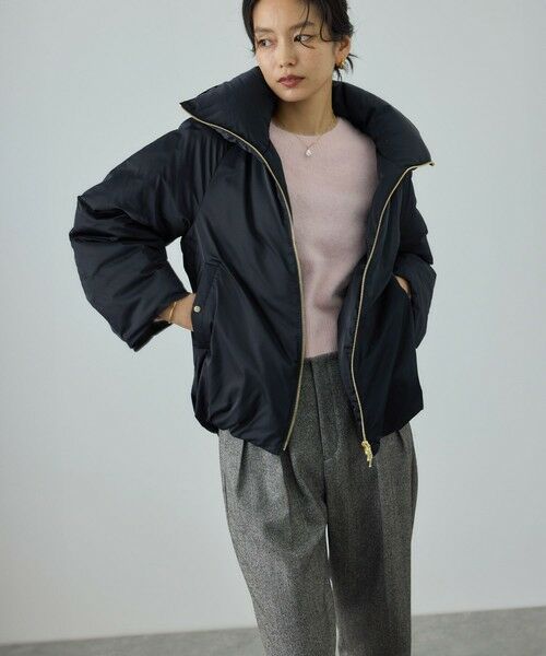 ROPE' / ロペ ダウンジャケット・ベスト | ハイネックジップショート丈ダウンコート/イージーケア・撥水 | 詳細12