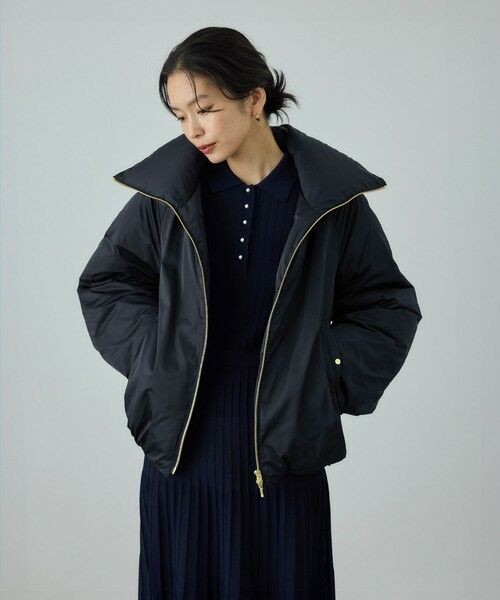 ROPE' / ロペ ダウンジャケット・ベスト | ハイネックジップショート丈ダウンコート/イージーケア・撥水 | 詳細15